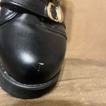 Black Buckle Platform Combat Boots Photo 8