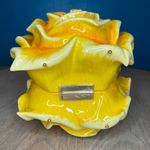 Dolce & Gabbana  Yellow Rose Dolce Box Bag in Painted Resin Crossbody damaged Photo 5