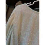 retrofete Grace Sequin Mini Dress Pearl White Womens Size XS Photo 7