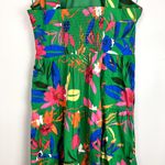 J Crew Factory Tall Printed Tiered Halter Midi Dress Bright Clover Multi 12 NWT Green Photo 8