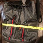 Gucci GG SUPREME Monogram Backpack Gently Padded Interior AUTHENTIC Photo 15