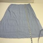 MM.LaFleur M.M. LaFleur Willoughby Pleat Jersey Skirt Chambray Blue Gray Grey SZ 14 Pockets Photo 8