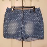 Gloria Vanderbilt  Denim Polka Dot Shorts 12 Photo 0