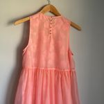 Ulla Johnson Polline Sheer Tiered Organza Midi Dress in bubblegum 6 Photo 7