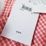 Gal Meets Glam Gingham Ruffle Logan Jumpsuit Wide Leg Square neckline Photo 11