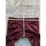 Free People  Burgundy Cropped Skinny Ankle Jeans Size W 28 Photo 3