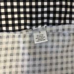 Me to We Black and White Checkered Strapless Crop Top Size Small Photo 4
