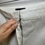 Theory  Women's White Wide Leg Trouser‎ Pants Size 10 Classic Career minimal Photo 3