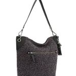 The Sak new ᯾ Indio Small Crochet Tote Handbag Bag ᯾ Urban Static Charcoal Knit Photo 0