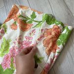 Song of Style Linen Yvette Floral Crop Top Wallpaper Orange Green (Small) preppy Photo 6