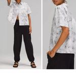 Lululemon Women's Full Day Ahead short Sleeve Shirt Aquila Rhino Grey Size 12 Photo 1