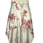 Windsor Juniors Cream & Floral Lace & Satin High Low Prom Party Dress 11/12 Photo 0