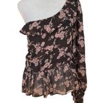 For Love & Lemons Theo One Shoulder Blouse Photo 4