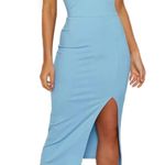 Light Blue Midi Dress Photo 0