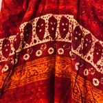 Wrapper  Red Mixed Print Sleeveless Halter Long Maxi Dress Women SZ 8 Photo 2