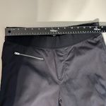Athleta  Pants Womens 10 Black Mod Trekkie Crop Zip Ankle Nylon Stretch‎ Ripstop Photo 5