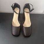 Modatope Women’s Black Satin Platform Chunky Block Heel Platform Pump Size 8 Photo 4