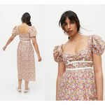 For Love & Lemons  | NWT | Margaret Midi Dress | Floral Cottagecore | Sz S Photo 1