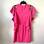 Trina Turk  Lambada Cascade Ruffle Cold Shoulder Mini Dress Pink 4 Photo 5
