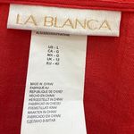 La Blanca Coral Crochet V Neck Swim Cover Up Tunic Dress Size L Photo 3