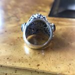 Artistic Natural Labradorite Sterling Silver Cocktail Ring Size 6 Blue Photo 3