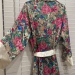 Victoria's Secret Vintage Gold Label 90s Romantic Floral Robe Kimono Women's M/L Photo 6