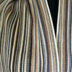 Striped Fringe Scarf Brown Photo 1