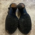 JustFab platform T strap open toe heels black sparkle size 8.5 Photo 5