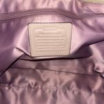 Coach  Taupe Purse with Lavender Lining Photo 2