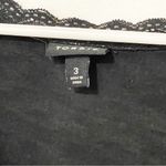 Torrid Plus Size 3X Black Feather Soft Slub V-Neck Raglan Lace Sleeve Tee Photo 3