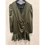 Steve Madden Revolve Nyla Mini Dress in Olive Green Sz 8 Photo 2