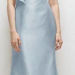 Alfred Sung  one shoulder blue dress Photo 0