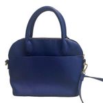 Bebe Fabiola Women’s Stamped Faux Lizard Satchel Dome Construction Blue 9.5X5X10 Photo 1