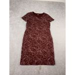 Duluth Trading Co NoGa Naturale Dress Womens Xs Red Short Sleeve Cotton Pockets Photo 4