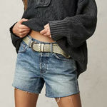 We The Free Free People  Ivy Mid Rise Denim Shorts in San Andreas size 24 Photo 0