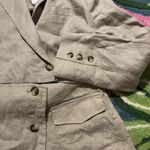 Free People NEW $298 Sz 2 Womens Slice Of Action Linen Beige 2 Piece Skort Suit Photo 6