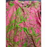 Lilly Pulitzer RARE  Silk Elsa Top Queen of Hearts Pink Green XS‎ Womens Photo 1
