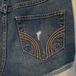Hollister  Jean Shorts Womens Size 0 High Rise Cuffed Blue Denim Photo 6
