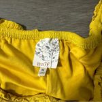 Naïf Mustard Yellow Half‎ Bell Sleeve Button Down Mini Dress Size M Size M Photo 4