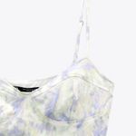 ZARA bloggers' favorite Women's S Tie Dye Satin Bustier Bodysuit Top Tank Photo 11