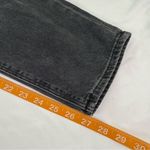 American Eagle  Size 4 Black Denim Mom Jean Stretch Zip Fly Straight Leg Hi Rise Photo 7