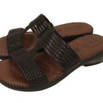 Dr. Scholls  Leather Betty Double Air Pillo Slip On Sandal Black 6.5 Photo 0