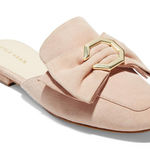Cole Haan  Leela Bow Pink Suede Mules 10B Photo 0