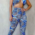 White Fox Boutique Paisley blue set Photo 0