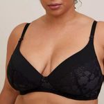 Torrid Wire-Free Lightly Lined Tattoo Lace Plunge 360° Back Bra 48D NEW Photo 0