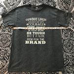 Gildan Cowboy Logic  Graphic T-Shirt Photo 4