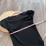 J.Crew  vintage ribbed tshirt w/‎ cotton poplin puff sleeves Photo 4