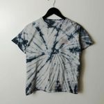 Dark Seas T Shirt Womens Blue White Medium M Skull Swirl Wave Tie Dye Cotton Photo 8