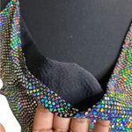 PaperMoon Y2K Disco Diva  Shimmering Glitter Iridescent Fairy Clubwear Halter Top Photo 4