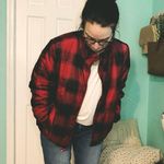 Universal Threads Universal Thread Red & Black Plaid Puffer Jacket | Cozy Puffer Coat | Size Small Photo 5